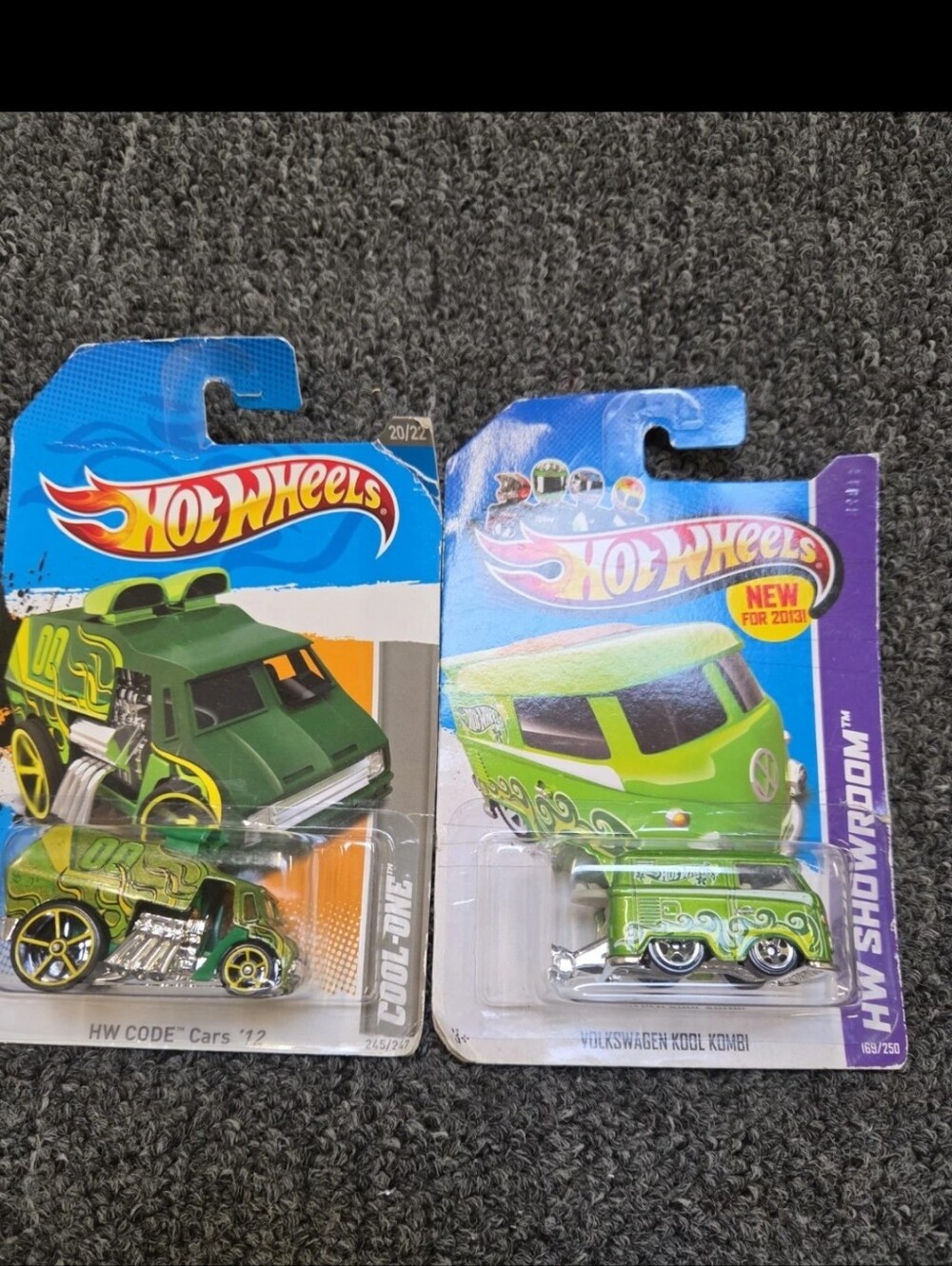 Hot Wheels Green Volkswagen Kool Kombi Kids Toy Car